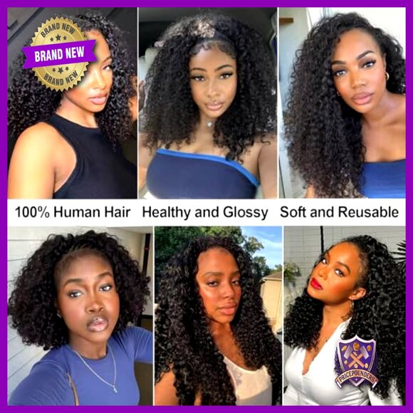 18 Inch Human Hair Extensions 120g Knotless Pre-Separated Curly Crochet